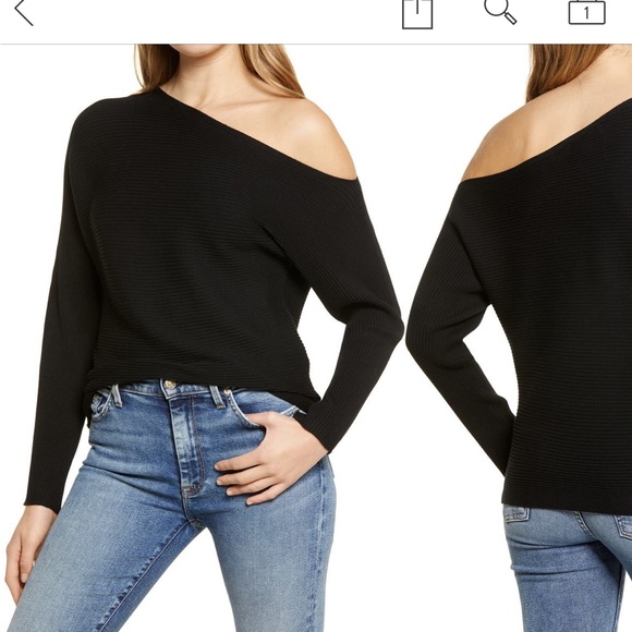 Treasure and bond one shoulder thermal knit - Picture 2 of 7
